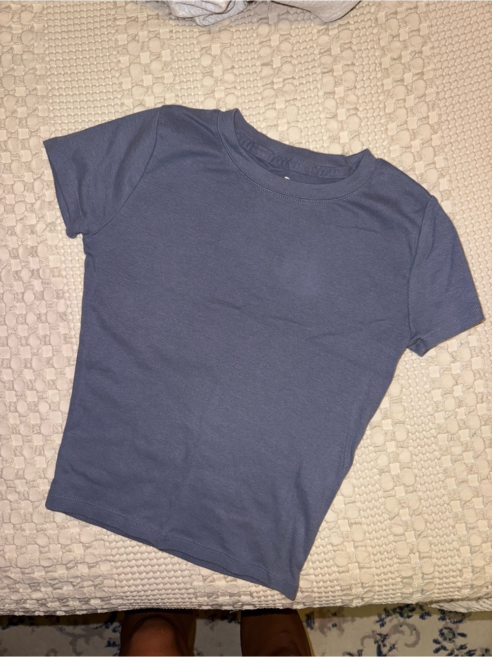Hollister Short Sleeve Crew Tee in Slate Blue